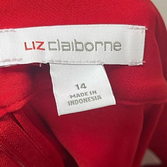 NWTs Liz Claiborne A Line Skirt in Red Size 14 - Picture 9 of 9